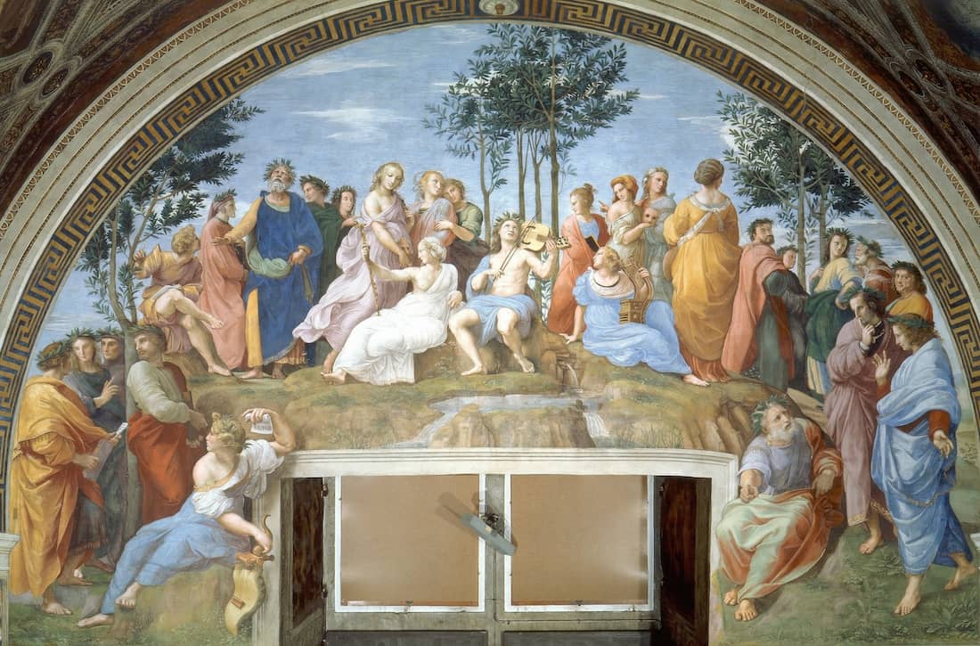 The Parnassus - by Raphael