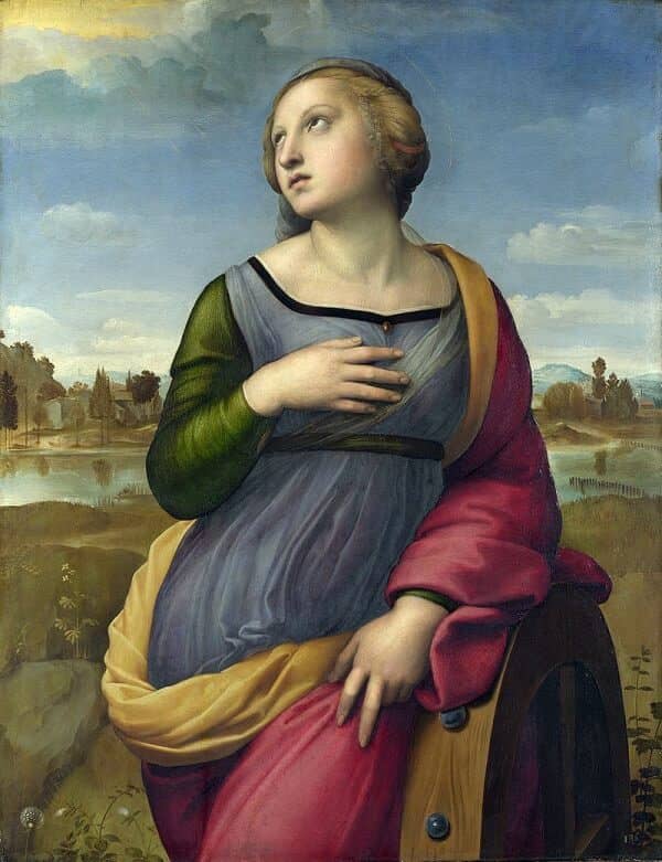 Saint Catherine of Alexandria - by Raphael